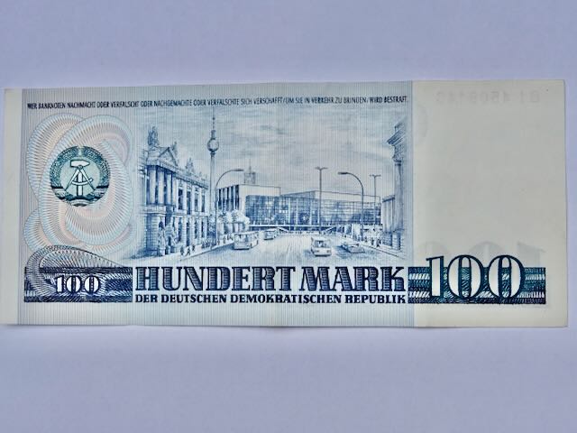 東独100マルク札